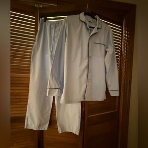 Vermont Country Store Blue Cotton Menswear Style Pajamas. Sz Small Men's/Unisex